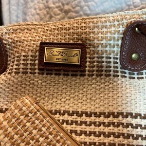 Sun N Sand Tan Woven Beach or Pool Tote Bag
